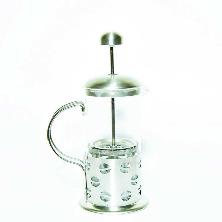 French Press Bitki Çayı Cam Demliği 02 350 ML