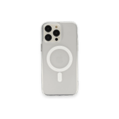 İphone 13 Pro Max Kılıf Matte Şeffaf Magneticsafe - Şeffaf