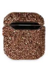 Newface Airpods 2 (2.nesil) Mira Taşlı Kılıf - Rose Gold