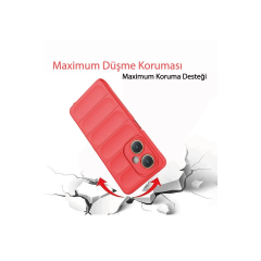 Vivo Y27 Kılıf Optimum Silikon - Kırmızı