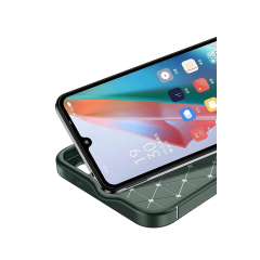 İnfinix Hot 50 4g Kılıf Auto Focus Karbon Kapak - Koyu Yeşil
