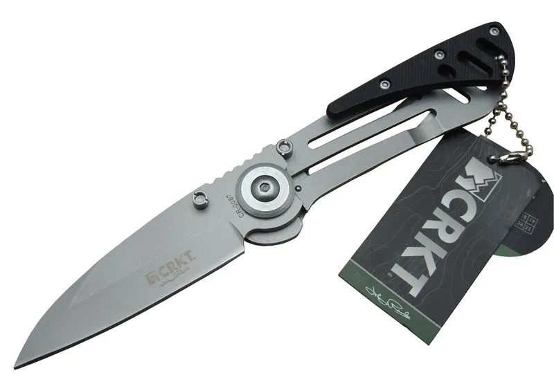 Crkt Cr 0087 Bk Kamp Çakı 18 Cm - Metal Saplı, Otomatik, Kılıflı