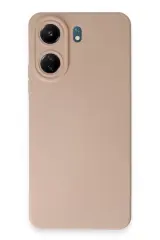 Newface Xiaomi Redmi 13c Kılıf Nano İçi Kadife Silikon - Pudra
