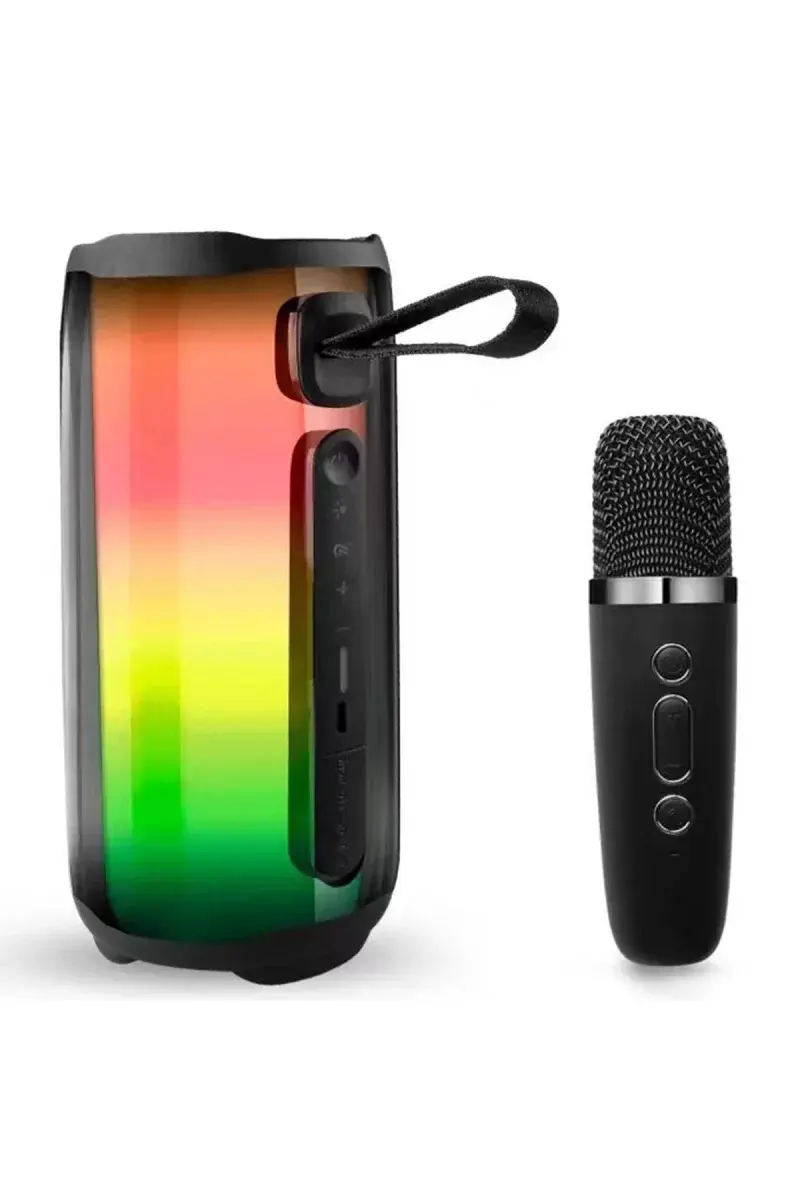 Newface Pluse 5 Mikrofonlu Rgb Kablosuz Hoparlör - Siyah