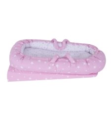 Sevi Bebe Anne Yanı Bebek Reflü Yatağı - Pembe Yıldız