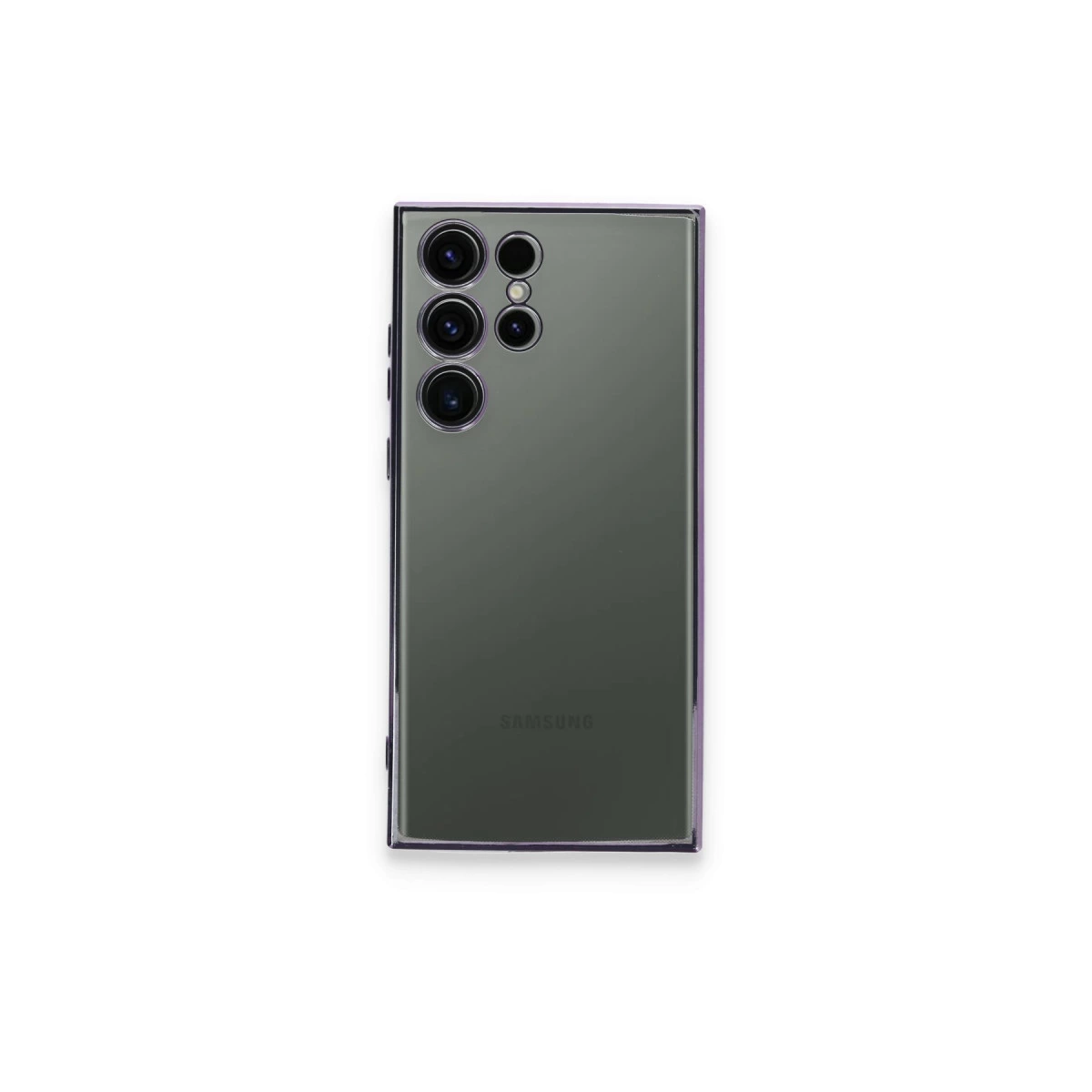 Samsung Galaxy S24 Ultra Kılıf Razer Lensli Silikon - Siyah