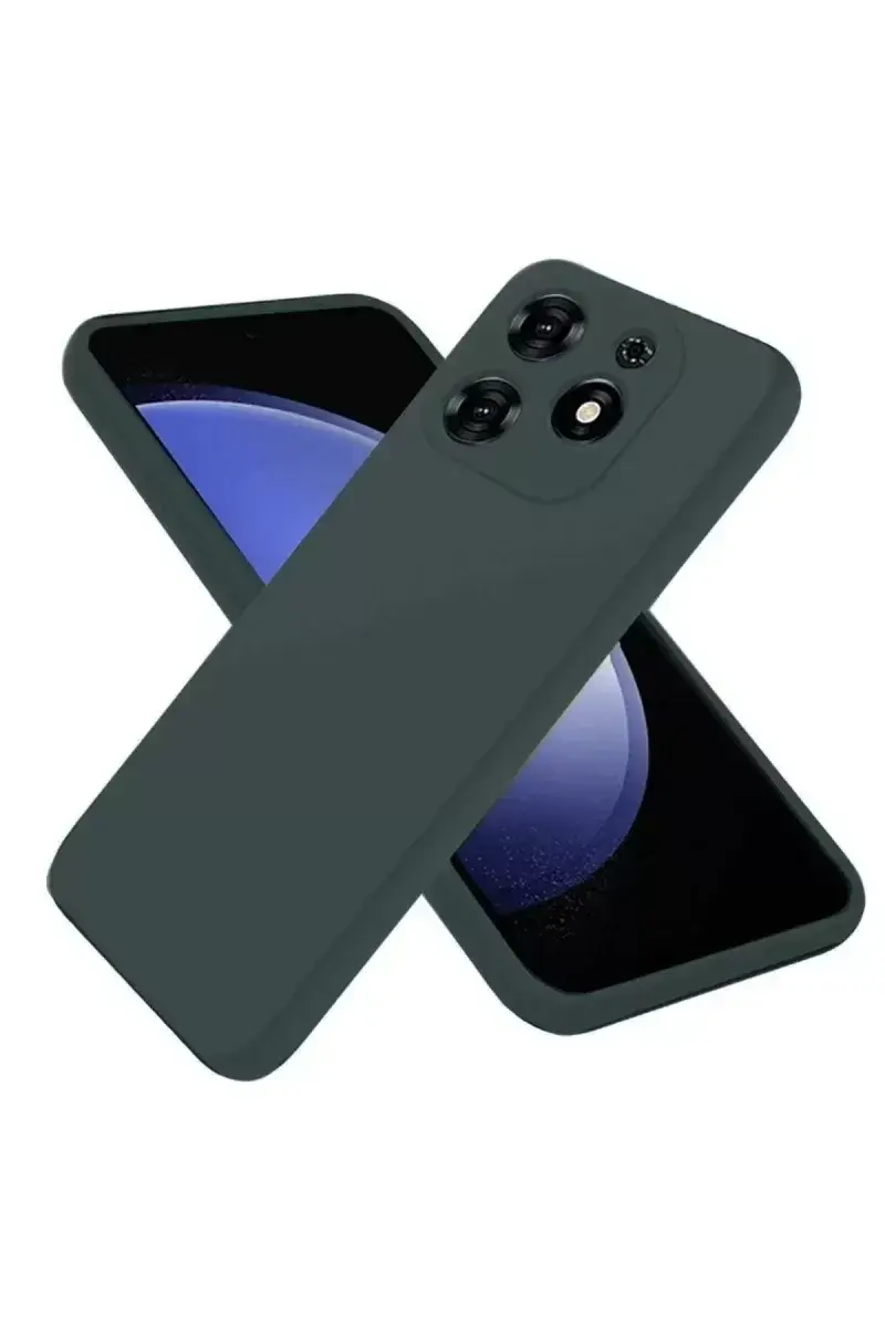 Newface Tecno Spark Go 2024 Kılıf First Silikon - Koyu Yeşil