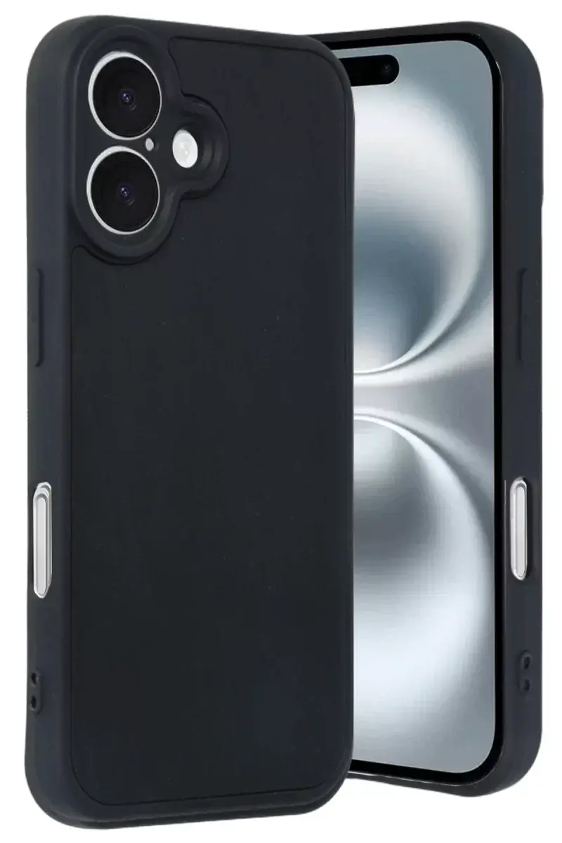Newface İphone 16 Kılıf Aras Deri Kapak - Siyah
