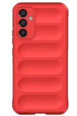 Newface Samsung A56 Kılıf Optimum Silikon - Kırmızı