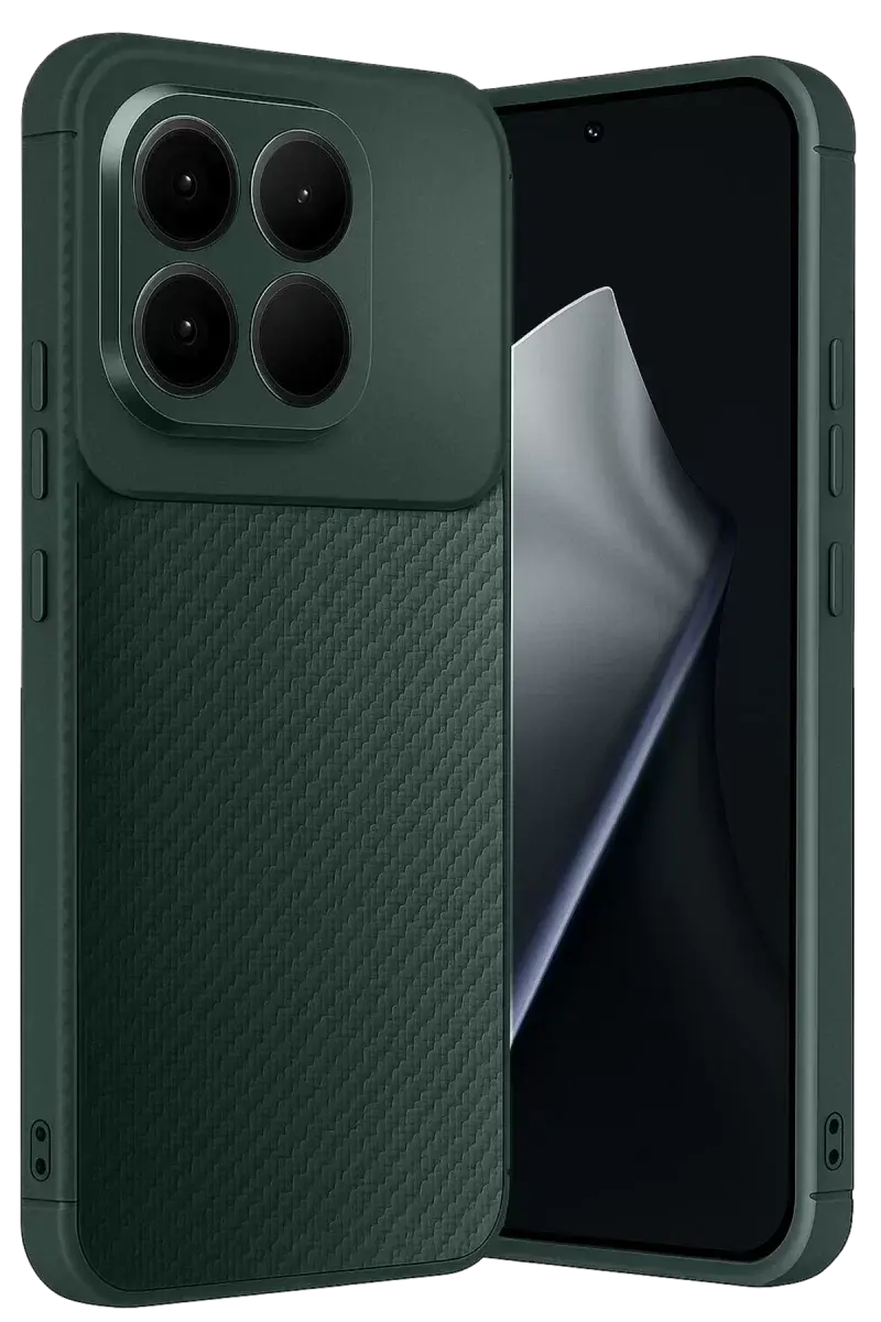 Newface Xiaomi Mi 15t Auto Focus Karbon Kapak - Koyu Yeşil