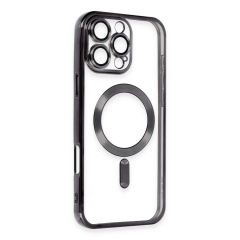 İphone 16 Pro Max Kılıf Kross Magneticsafe Kapak - Siyah