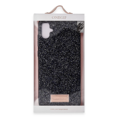 Onegif Samsung Galaxy A05 Bright Simli Kapak - Siyah