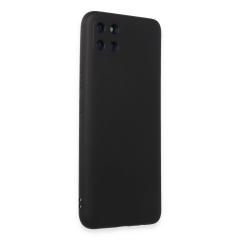 Realme C11 Kılıf Nano İçi Kadife Silikon - Siyah