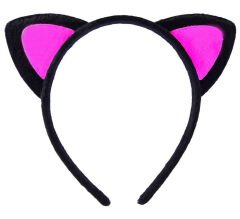 Sevimli Kedi Kulak Pofuduk Kedi Taç Şeker Pembe