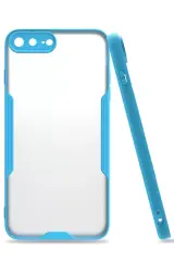 Newface İphone 7 Plus Kılıf Platin Silikon - Mavi