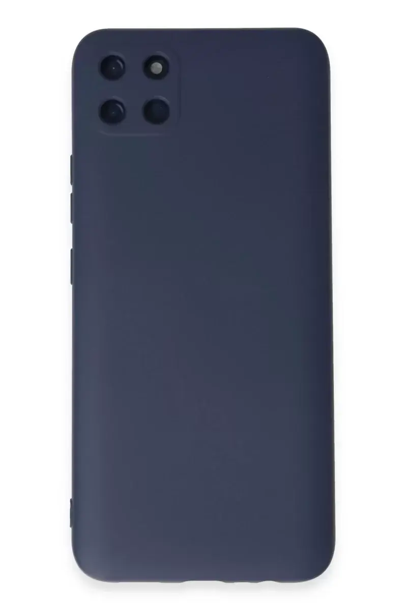 Newface Realme C11 Kılıf Nano İçi Kadife Silikon - Lacivert