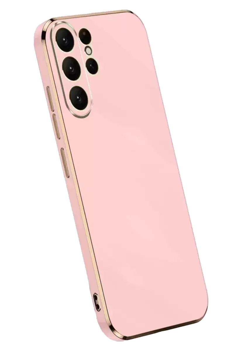 Newface Samsung Galaxy S24 Ultra Kılıf Volet Silikon - Pembe