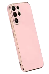 Newface Samsung Galaxy S24 Ultra Kılıf Volet Silikon - Pembe