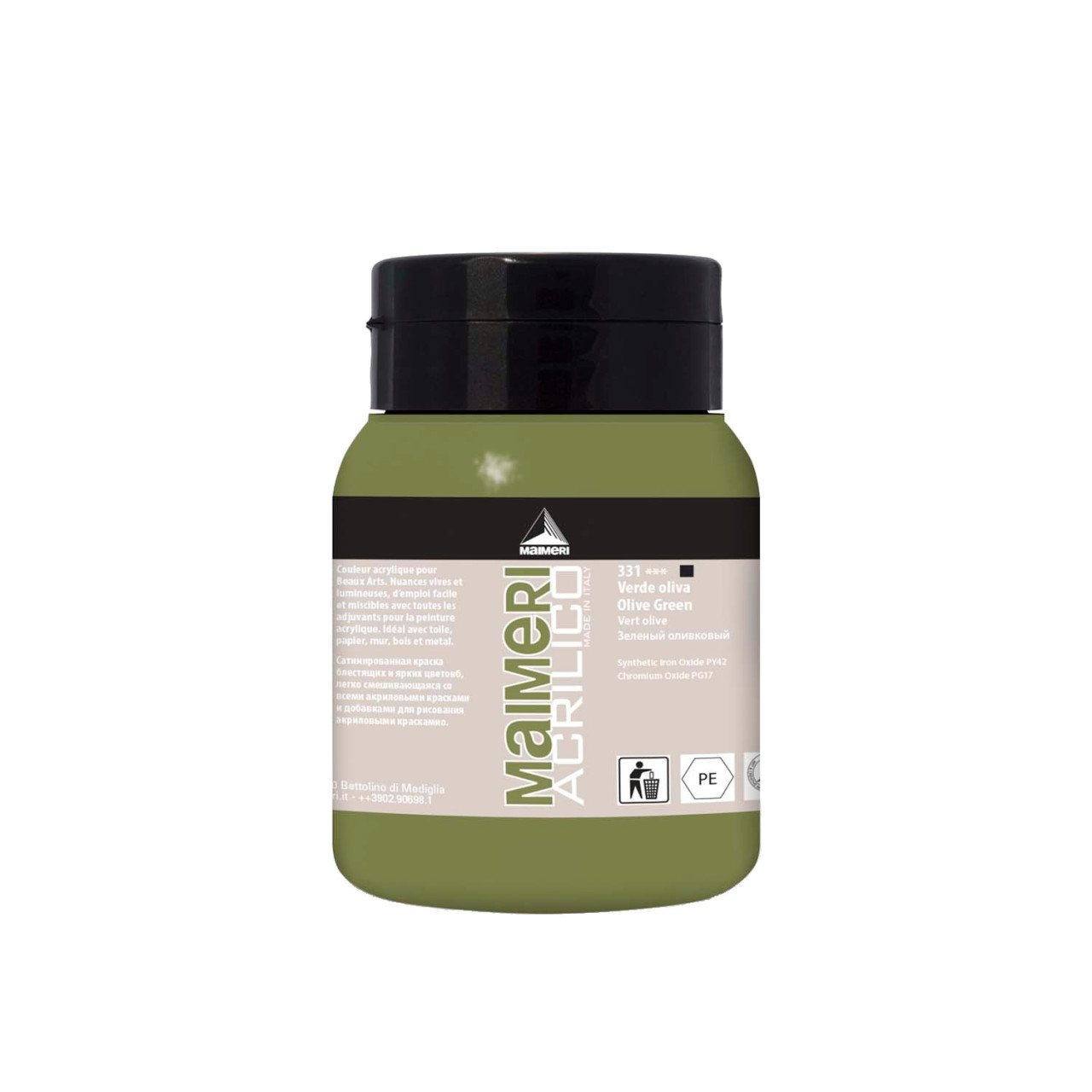 Acrilico Akrilik Boya 500ml N:331 Olive Green