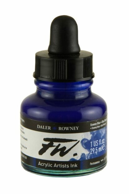 FW Ink Likit Akrilik 29.5ml - Rowney Blue 2781