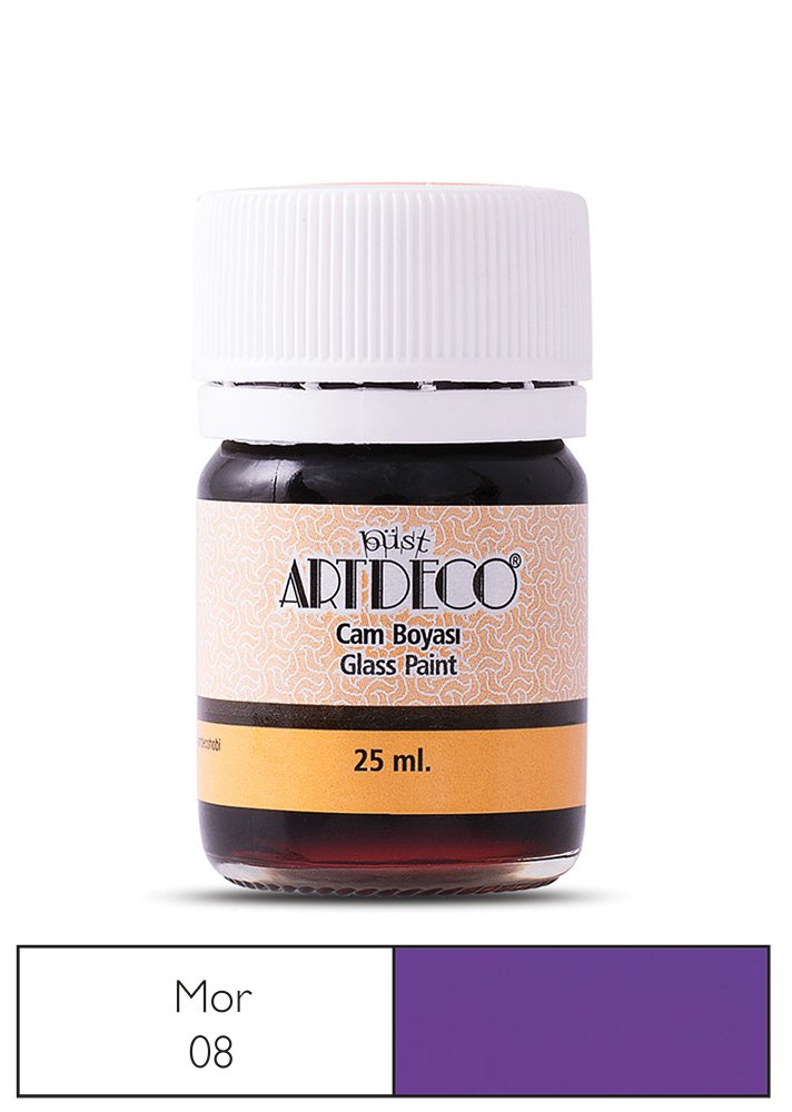 Cam Boyası 25ml Mor 08