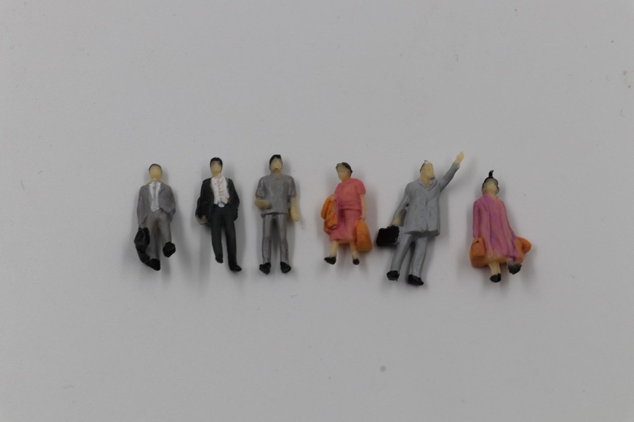 Maket İnsan Figürü Yolcu 6'lı - 1/87 - N:MC017-01
