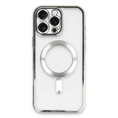 İphone 16 Pro Max Kılıf Kross Magneticsafe Kapak - Gümüş