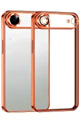 Newface Apple İphone 17 Air Razer Lensli Silikon - Turuncu