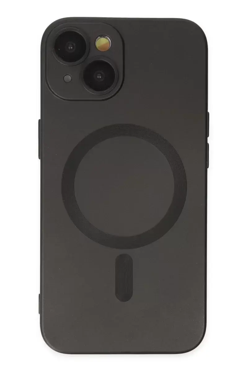 Newface İphone 14 Plus Kılıf Moshi Lens Magneticsafe Silikon - Siyah