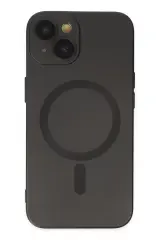 Newface İphone 14 Plus Kılıf Moshi Lens Magneticsafe Silikon - Siyah