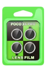 Newface Xiaomi Poco X6 Pro Raze Metal Kamera Lens - Gümüş
