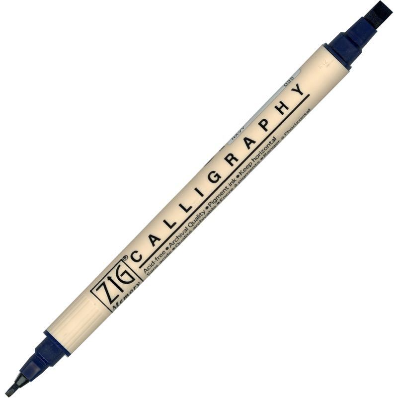 Çift Taraflı Kaligrafi Kalemi 2-5mm N:035 Navy