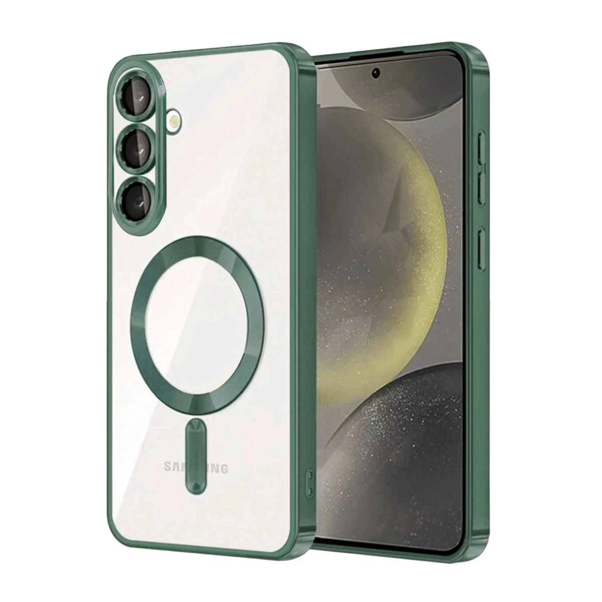 Samsung Galaxy S26 Kross Magneticsafe Kapak - Koyu Yeşil