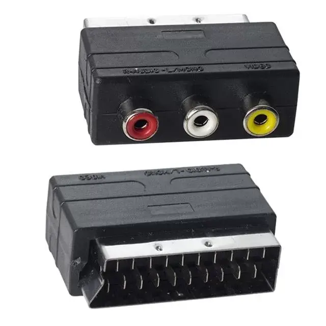 Scart Erkek-rca Dişi Ara Mini Adaptör