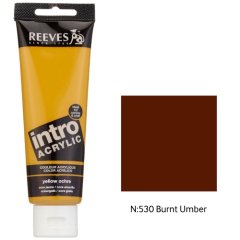 Intro Akrilik Boya 120ml - N:530 Burnt Umber