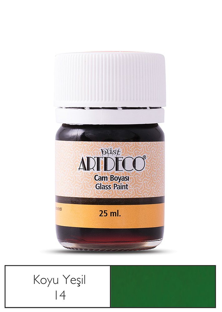 Cam Boyası 25ml Koyu Yeşil 14