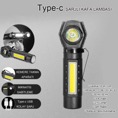 Şarjlı Mıktanıslı Kafa Lambasi Wt-621