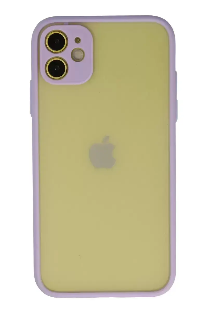 Newface İphone 11 Kılıf Montreal Silikon Kapak - Mor