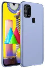 Newface Samsung Galaxy M31 Kılıf Nano İçi Kadife Silikon - Lila
