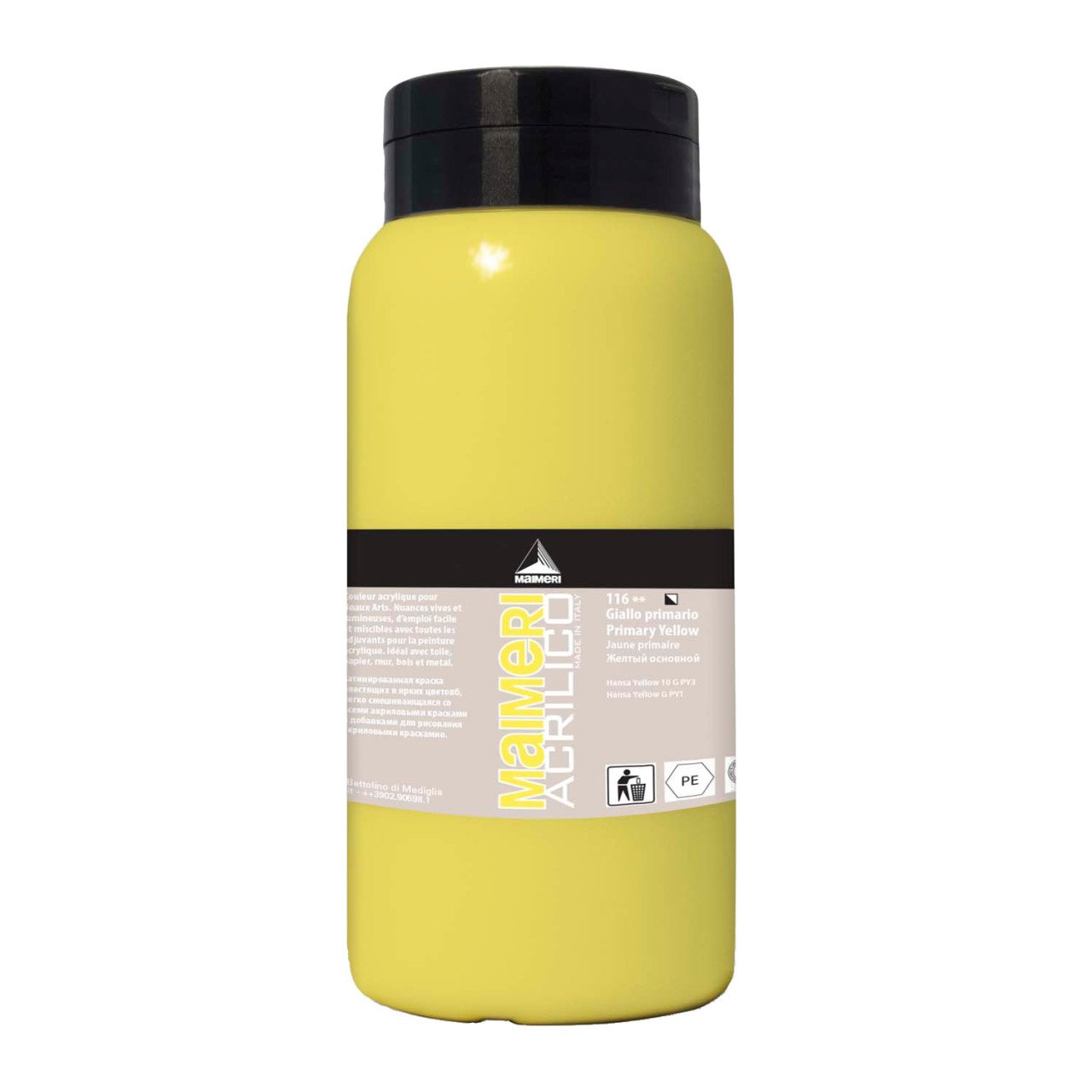 Acrilico Akrilik Boya 1000ml N:116 Primary Yellow