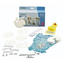 OkBaby Onda Banyo Küveti & Küvet Taşıyıcı Gri / Banyo Güvenlik Seti Hediye