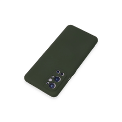 One Plus 9 Pro Kılıf Nano İçi Kadife Silikon - Koyu Yeşil