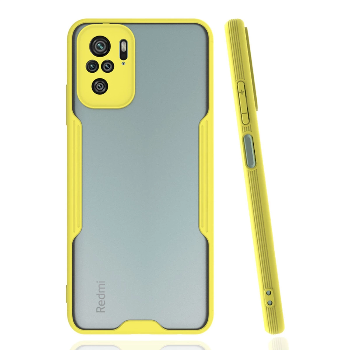 Xiaomi Redmi Note 10 Kılıf Platin Silikon - Sarı