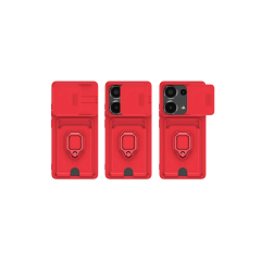 Xiaomi Redmi Note 13 Pro 4g Kılıf Zuma Kartvizitli Yüzüklü Silikon - Yeşil