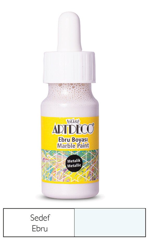 Ebru Boyası 30ml - Metalik Sedef