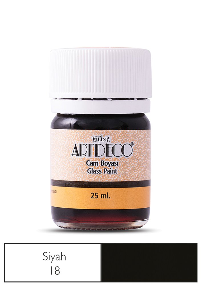 Cam Boyası 25ml Siyah 18