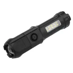 Powermaster 109-b Zoomlu Flash Özellikli Smd Ve Power Led’li Şarjlı Plastik Kasa El Feneri (powerbank Özellikli)