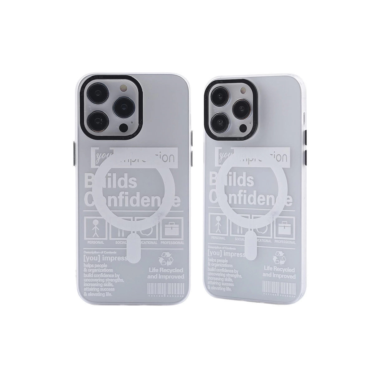 İphone 13 Pro Kılıf Apollo Magneticsafe Desenli Kapak - Apollo Şeffaf - 4