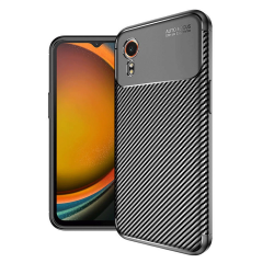 Samsung Galaxy Xcover 7 Kılıf Auto Focus Karbon Kapak - Siyah
