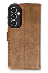 Newface Samsung Galaxy S23 Fe Kılıf Trend S Plus Kapaklı Kılıf - Taba